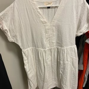 White tunic dress